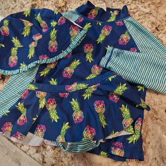 UV Skinz UPF50+ PINEAPPLE SWIM 3PC - Picture 2 of 7